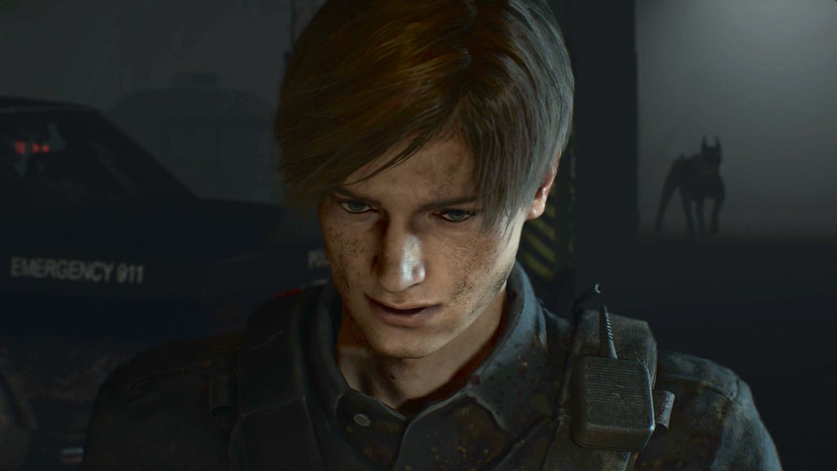 SoftForHenry's tweet image. Oh no, look behind you, Leon!! 🫣 #RE2 #RE2R