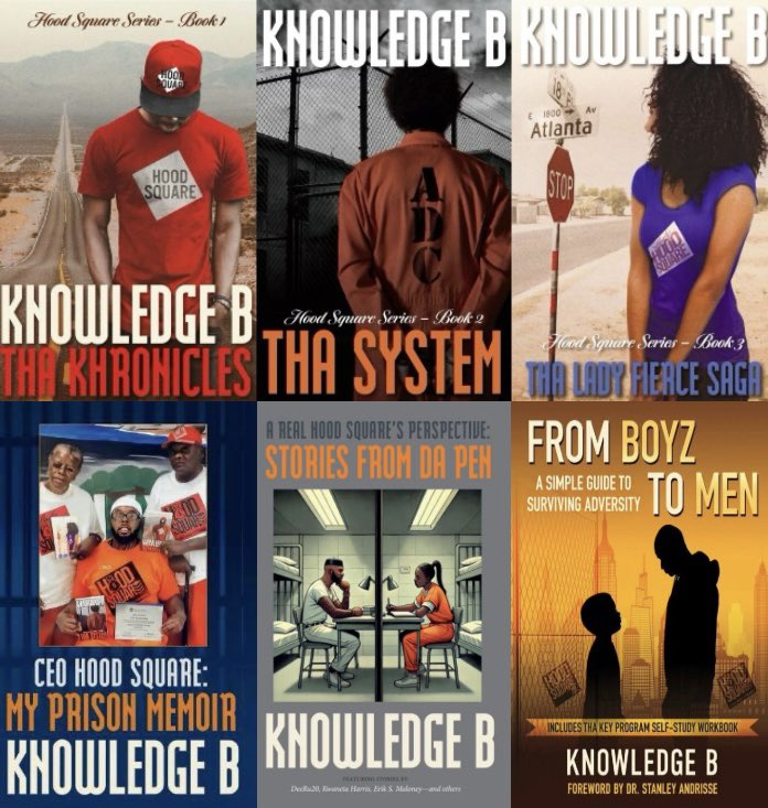 CEOHoodSquare's tweet photo. Explore all Books by Knowledge B
From Tha Khronicles to From Boyz To Men, these 6 books reflect my journey of growth, resilience, and transformation after more than 2 decades of incarceration.
https://t.co/p5KfbDAWE0

#knowledgeb #ceohoodsquare #hoodsquare #streetwise #booksmart https://t.co/OL49M6TtZN