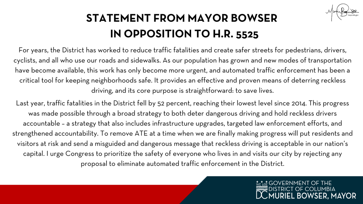 Mayor Muriel Bowser tweet media