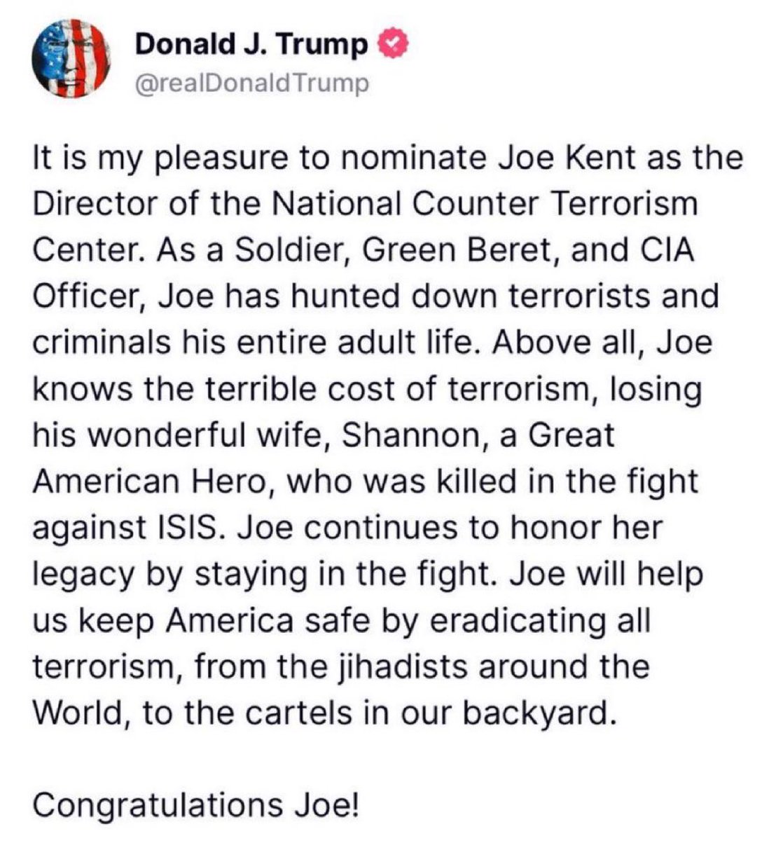 junaidhyder17's tweet photo. @patriottakes Remember who Joe Kent is https://t.co/P6ILG6YGqY