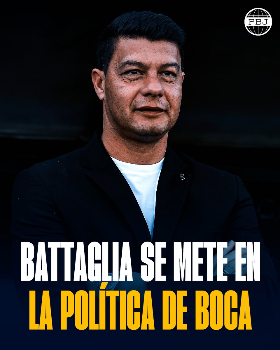 PlanetaBoca's tweet photo. ✅ Sebastián Battaglia confirmó que se meterá en la política de Boca en 2027 y acompañará al candidato a presidente Jorge Reale.

🗣️ El jugador con más títulos en nuestra historia recalcó que tendrá un "rol institucional" y destacó: "No nos gusta cómo está la gente. Está dividida en esta grieta que se vive hoy por hoy. No queremos ver al hincha así".

👉 Reale ha señalado que Juan Román Riquelme, actual presidente, "sigue siendo un exjugador y no se quiere constituir en dirigente porque eso sería ser pragmático y aceptar los errores". Además, Battaglia remarcó que "se le puede competir".