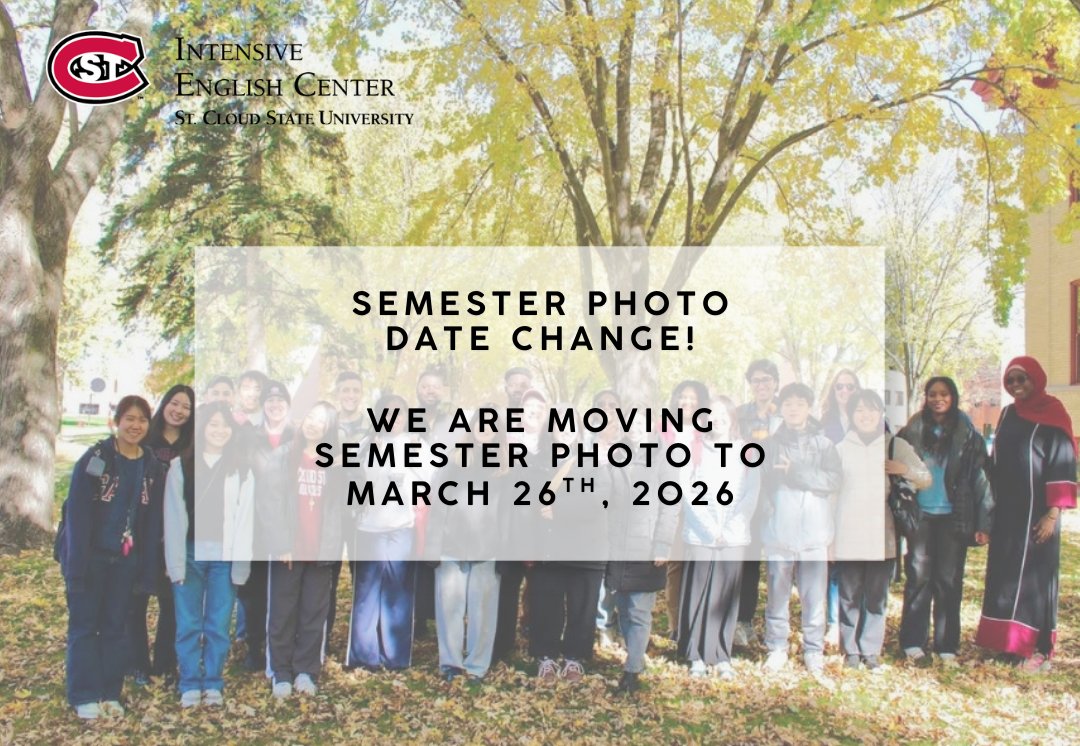 IECatSCSU's tweet photo. 📸 Announcement: Please note that the IEC semester photo, originally scheduled, March 18, has been rescheduled to March 26, 2026.

We look forward to seeing you! https://t.co/u0tsNZZiUb