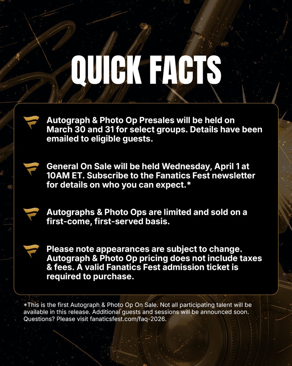 Fanatics Fest tweet media