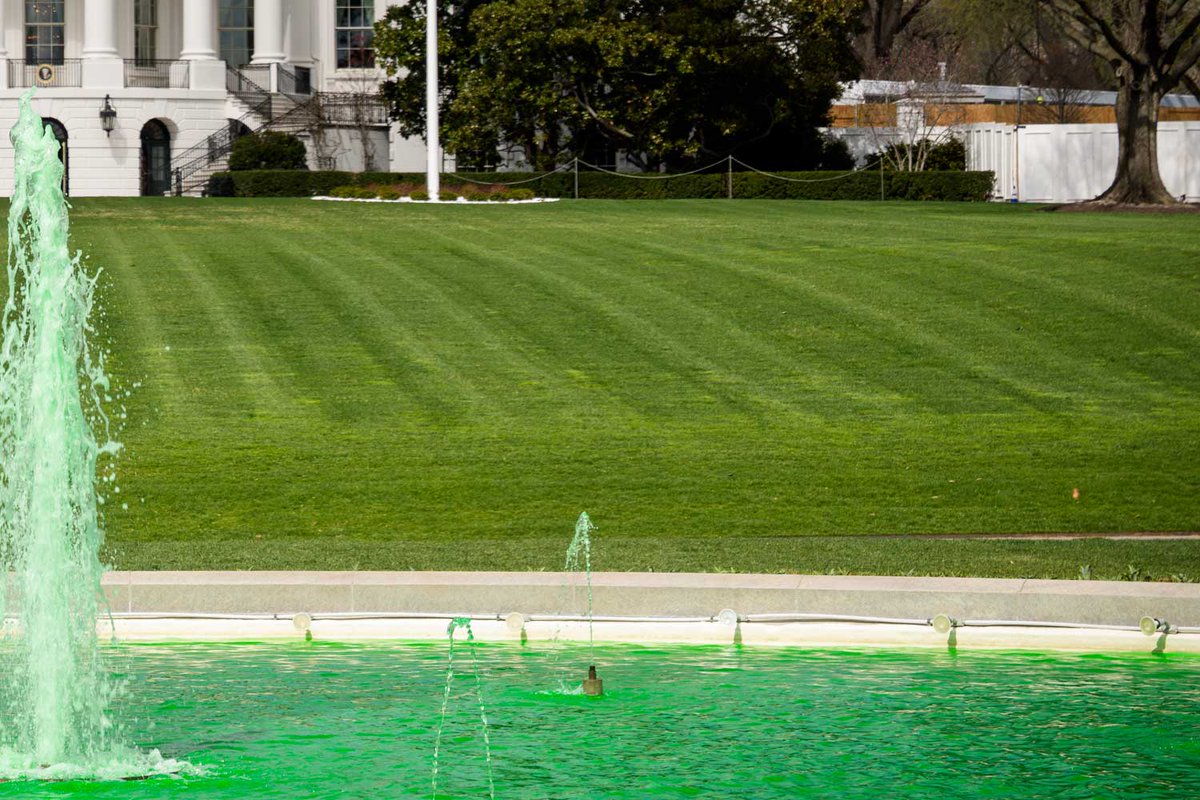 WhiteHouse's tweet image. FEELING LUCKY 🍀