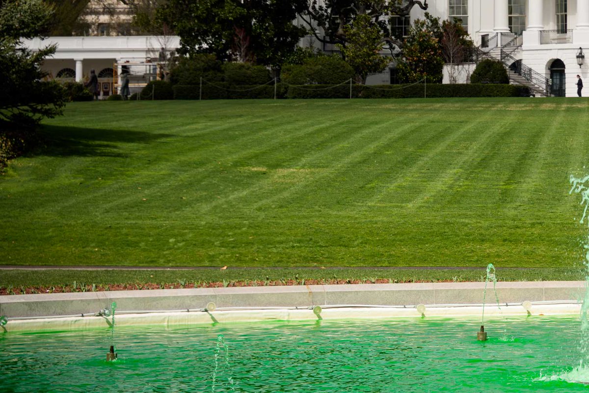 WhiteHouse's tweet image. FEELING LUCKY 🍀