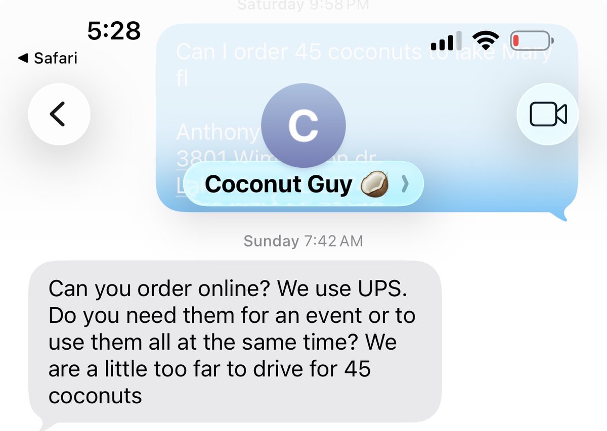 Trying to figure out the right amount of coconuts 🌴 🤔