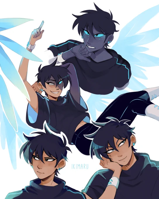 did some expression sheets for my ocs Ross, Kim and Ethan! :') #original