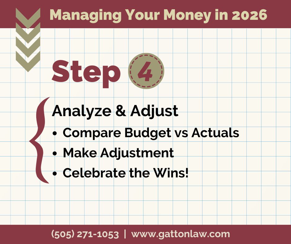 GattonLaw's tweet photo. A budget is only helpful if you know how it compares to your actual spending. Review the differences and make adjustments. This will help you as you revisit your goals and celebrate those wins! 

You didn’t make a budget … you made a breakthrough!

#financialgoals #celebratewins https://t.co/JiiX7ECUYD