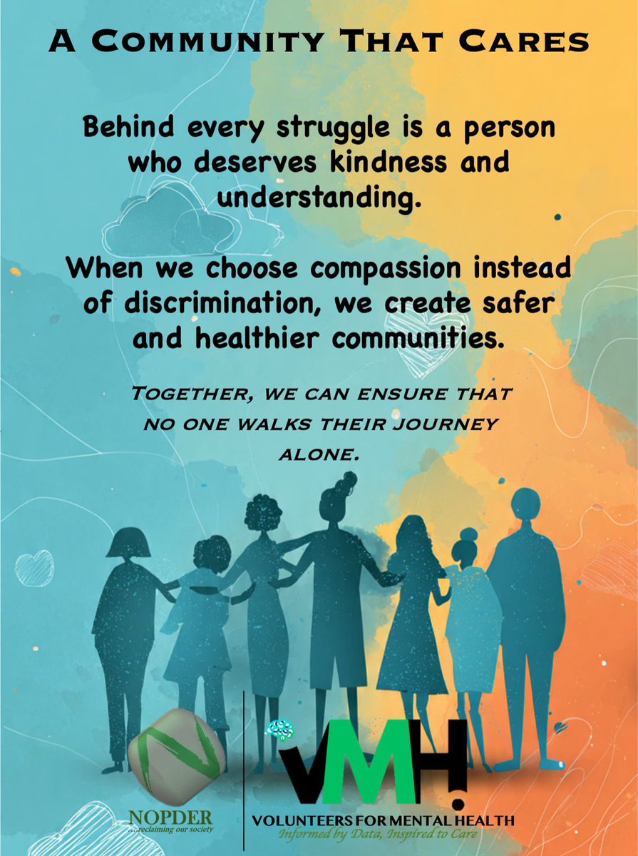 NOPDERVMH's tweet photo. Behind every struggle is a human being who deserves kindness, understanding, and support. No one should have to face their challenges alone.

At NOPDER/VMH, we are committed to building inclusive spaces where everyone is heard, respected, and supported.

#ACommunityThatCares https://t.co/sV6XHuNMvR