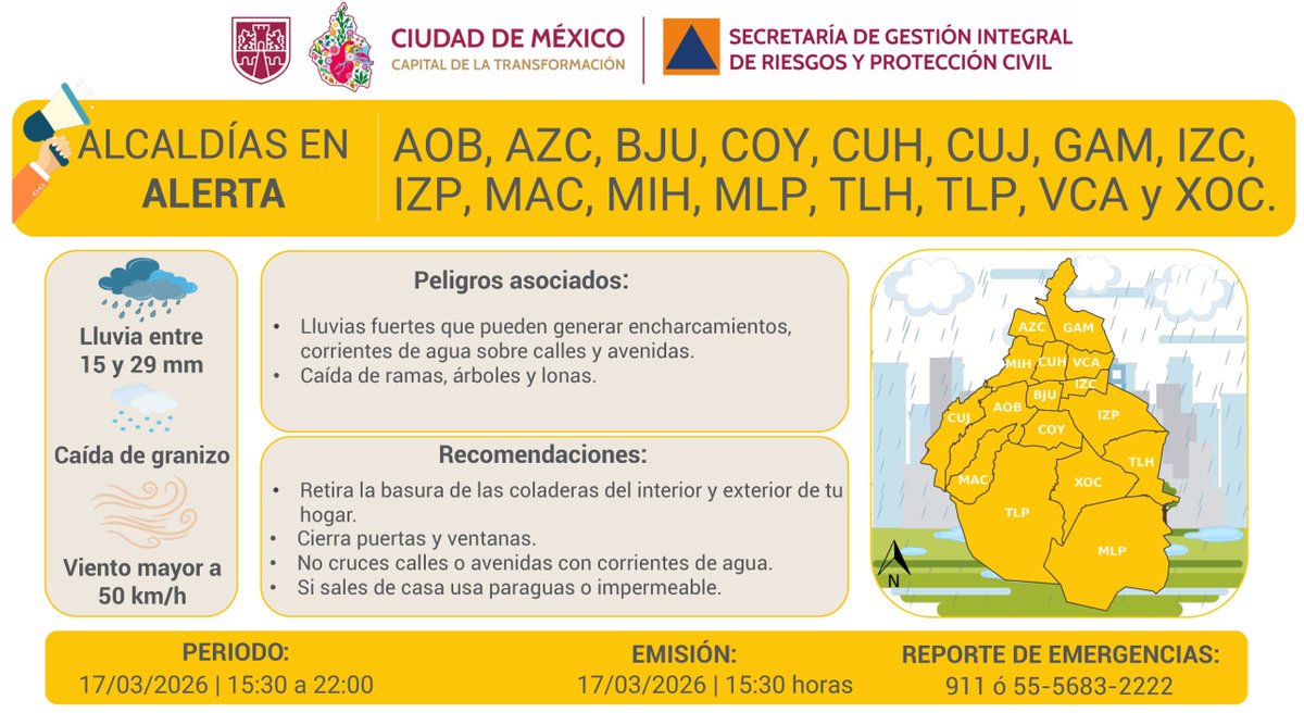 Secretaría de Gestión Integral de Riesgos y PC tweet media