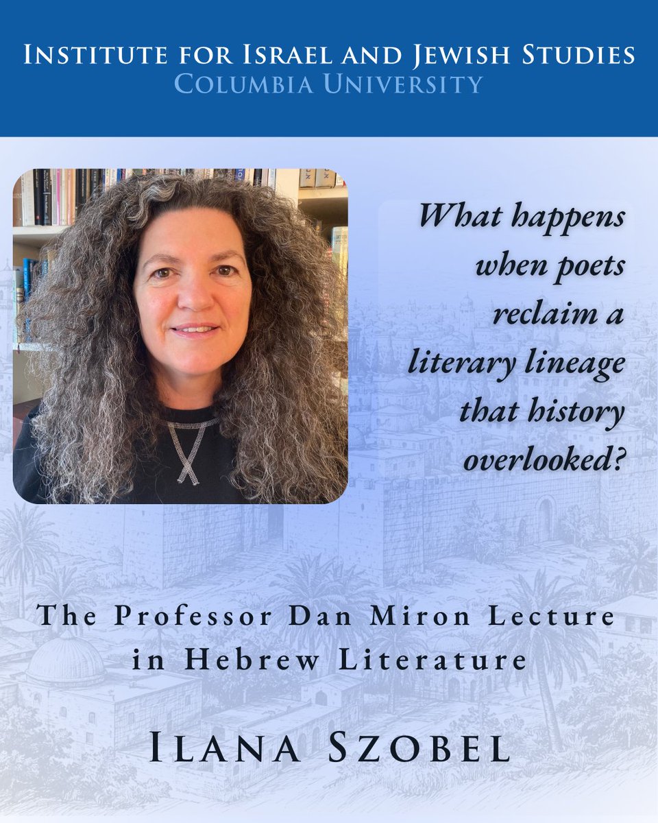 Institute for Israel and Jewish Studies @ Columbia tweet media