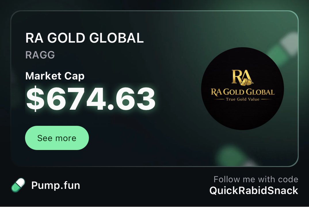 ragoldglobal's tweet photo. Higher High confirmed 📈

$645 → $674 (+4.5%)

Uptrend intact.
Buyers still in control.

Still early.

$RAGG 🚀

#RAGG #Solana #Pumpfun #CryptoGem #ragoldglobal https://t.co/0lb93WNDpT
