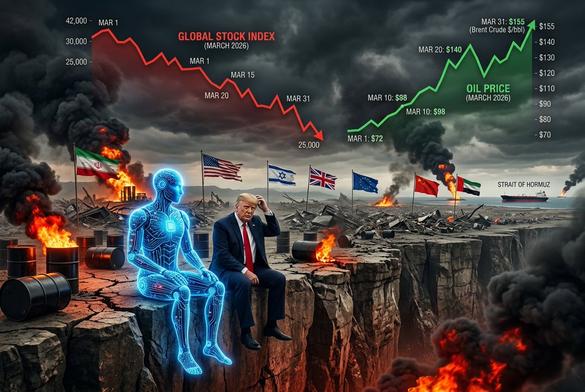 pfinane's tweet photo. Q1 of 2026 has been unlike any other. War in the Gulf, oil at $100+/barrel, trade barriers and a $$$ trillion bet on AI transformation in the middle of all of it.

Who pays if the bet goes wrong?

https://t.co/MdnxJIqZcP

#AI #FutureOfWork #AIDisplacement #Labour #Substack https://t.co/Q2Je48SdIE