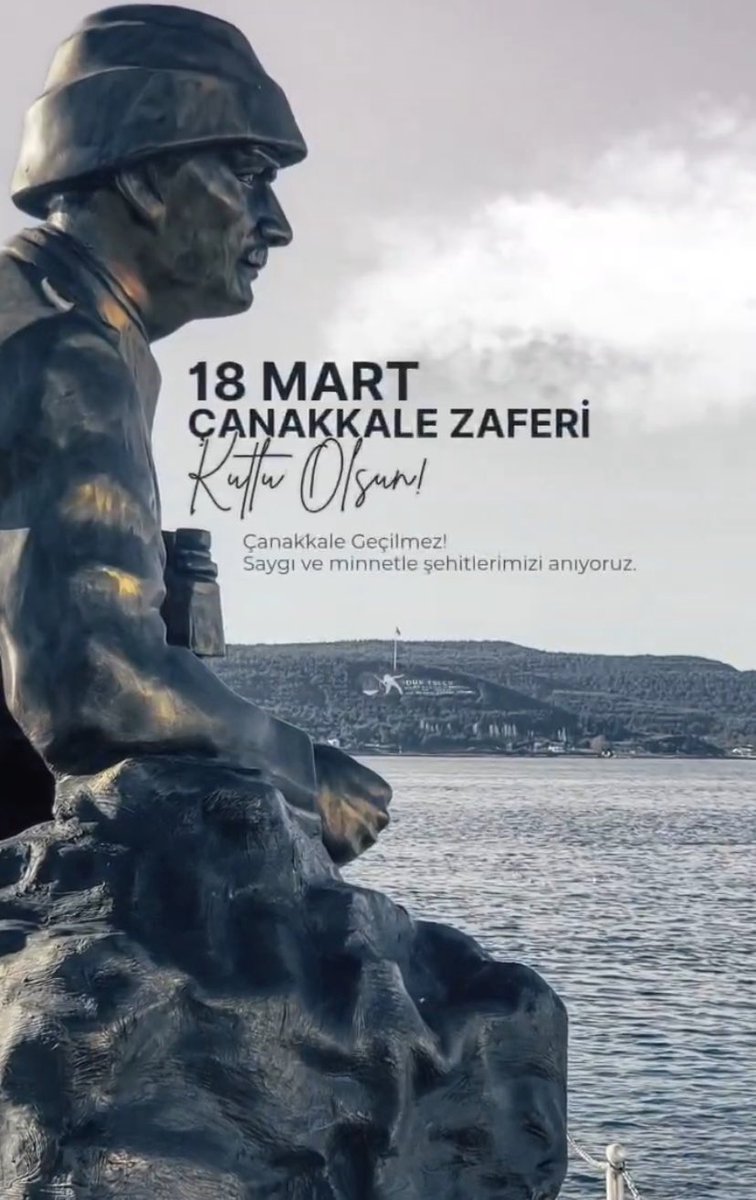 Kurşunların havada çarpıştığı yerdir, 
#Çanakkale
#Vatan için Gidipte bir daha dönmemenin adı ve yeridir,
#Çanakkale

18 Mart #ÇanakkaleZaferi'nin 111. yılında tüm Aziz şehitlerimizi rahmetle ve minnetle anıyorum.🇹🇷🇹🇷

#ÇanakkaleGeçilmez  #ÇanakkaleZaferi #18martcanakkalezaferi