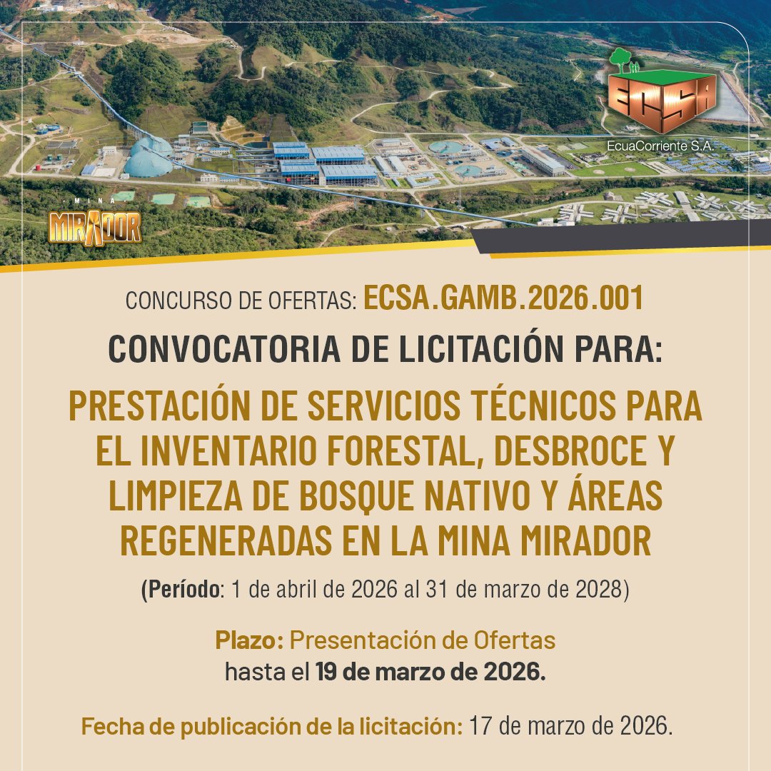 EcuaCorriente S.A. tweet media