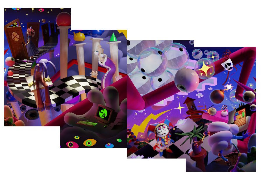 justpatmx's tweet photo. Digital circus complete teaser (they’re two separated images not the same as the fandom thought)#digitalcircus #glitch #Tadc #gooseworxs @glitch_prod https://t.co/R2sXMF97nl