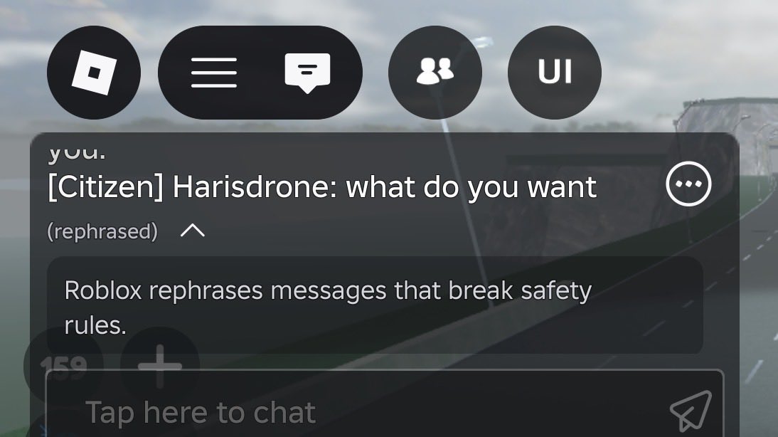 ZeemPlays's tweet photo. @Roblox_RTC @Bloxy_News 

The new rephrasing update has came out! The second image shows me saying “s*** I died”, correcting to “damn I died”. Pretty cool feature! https://t.co/qCuuYdOIm1