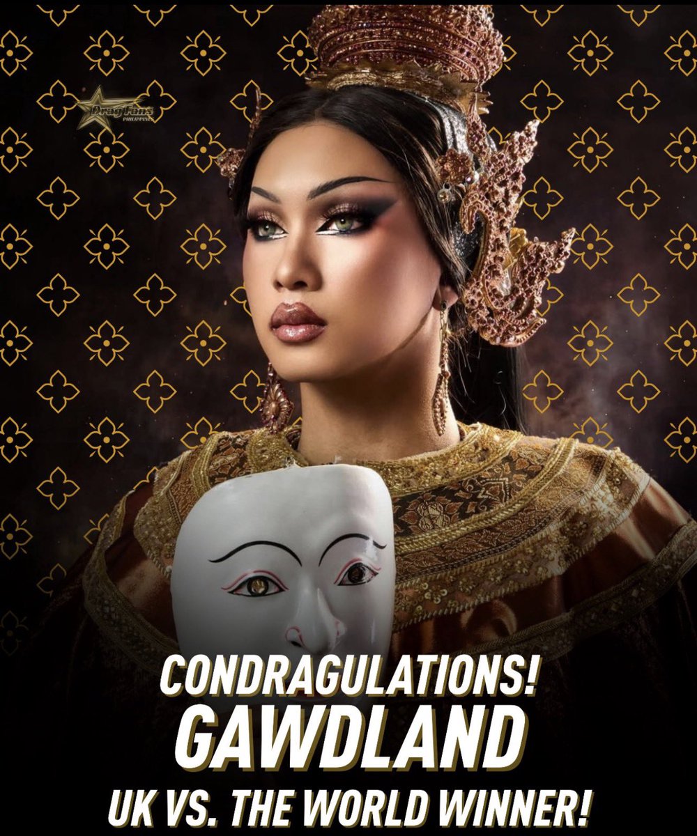 huge condragulations to <a href="/gawdland/">gawd ‘THE UKvsTW3 WINNER’ land</a>  our first Asian queen to win a all stars season in a non Asian country 🥰🥰 right from the start you’ve proved yourself time and time again!  #DragRaceUk #ukvstheworld
