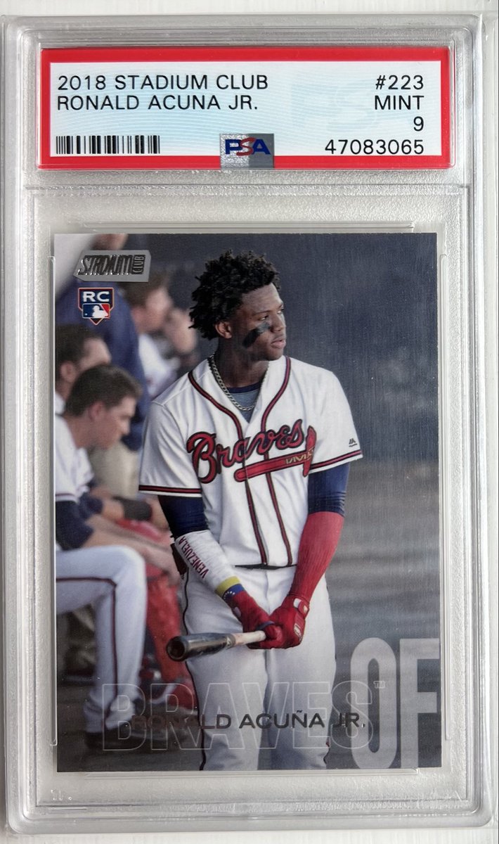 BravosCards's tweet photo. Looking forward to watching Acuna play in the WBC final tonight!

I’ve always thought the Venezuela sleeve in this image was pretty cool. https://t.co/cy9W7iq4ma