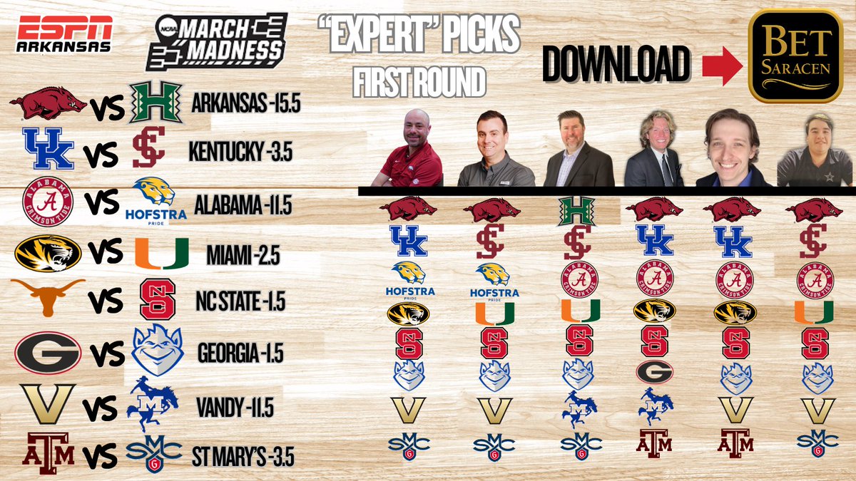 ESPN Arkansas & HitThatLine.com tweet media