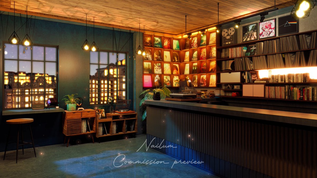 ArtNailum's tweet image. Some places sell things you need. Others sell the things you’ve been quietly obsessed with all along. Those are the dangerous ones, the places where money disappears, and somehow it still feels worth it. 💸✨

#background #opencommissions #Vtuber #VTuberAssets