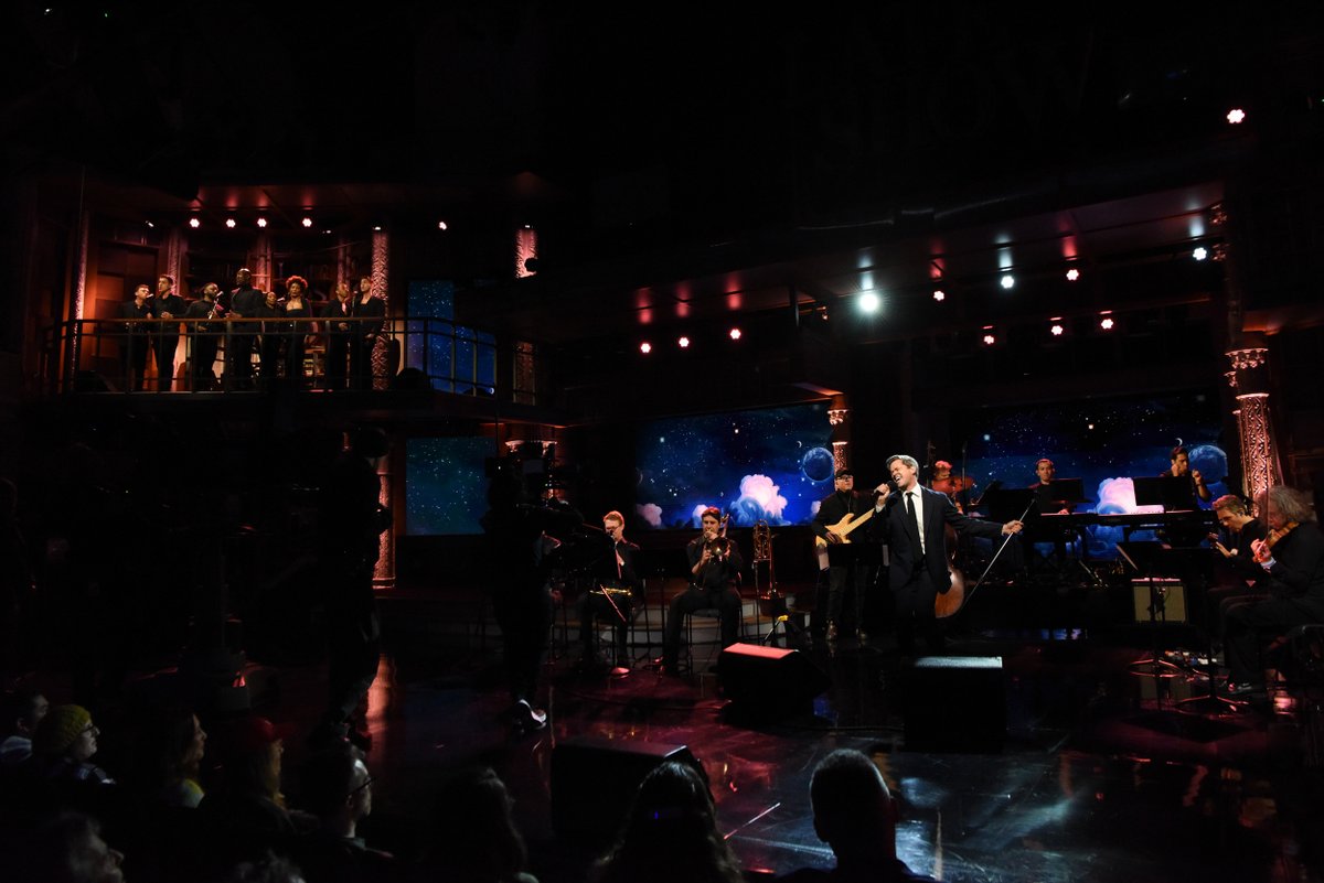 BookofMormon's tweet image. Behind-the-scenes at @ColbertLateShow with THE BOOK OF MORMON creators Trey Parker, Matt Stone, and Robert Lopez, and Broadway’s original Elder Price, Andrew Rannells.

#BookOfMormonMusical #SouthPark #Colbert #Hello15