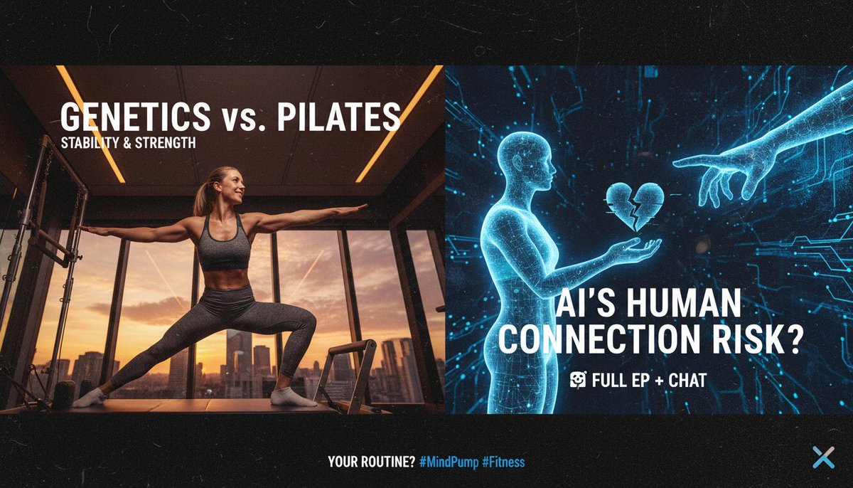 TranscriptedAI's tweet image. Diving deeper: Genetics limit that "long lean" dream, Pilates shines for stability/injury-proofing as a strength sidekick. AI's human connection risks? 🤯 Full ep + AI chat awaits! Your routine? #MindPump #Fitness

transcripted.ai/episode/mindpu…