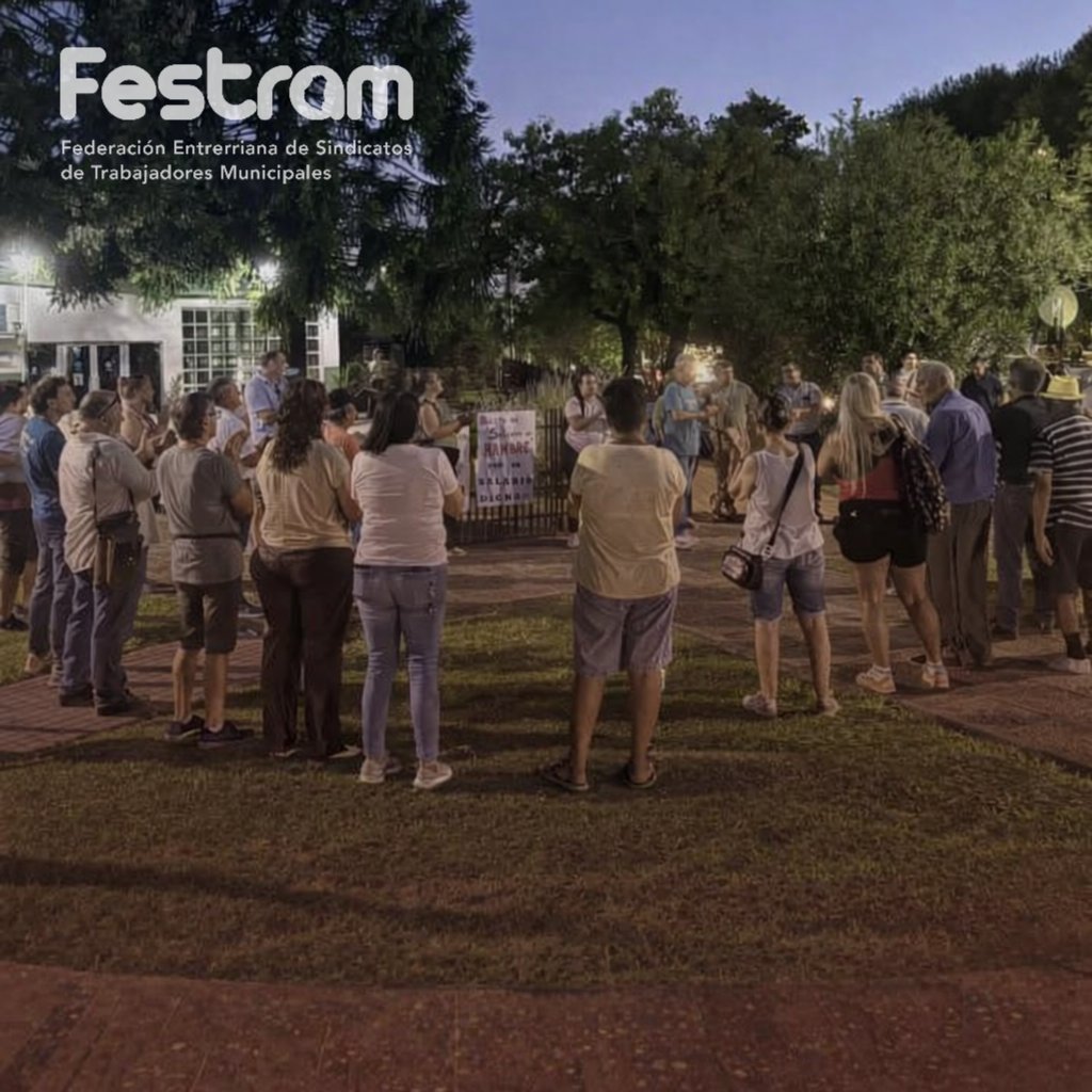 SomosFESTRAM's tweet photo. 📢 FUERTE RESPALDO DE FESTRAM AL SEEM DE MACIÁ
La Federación acompaña el reclamo de las y los trabajadores municipales de Maciá por salarios dignos.
#conflictosalarial #fuerzamacia https://t.co/5OuE7mCoQx