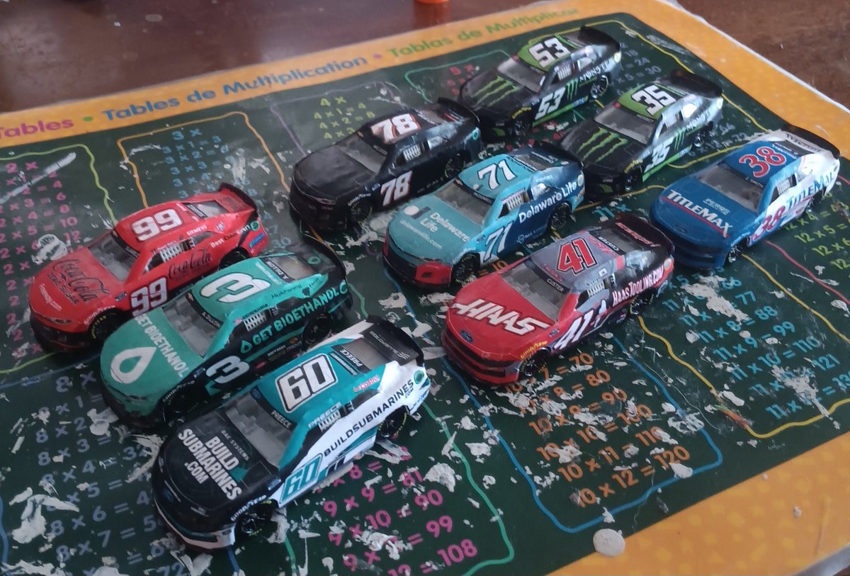 The remake squad (the Suarez car got tossed in after the first picture was taken)