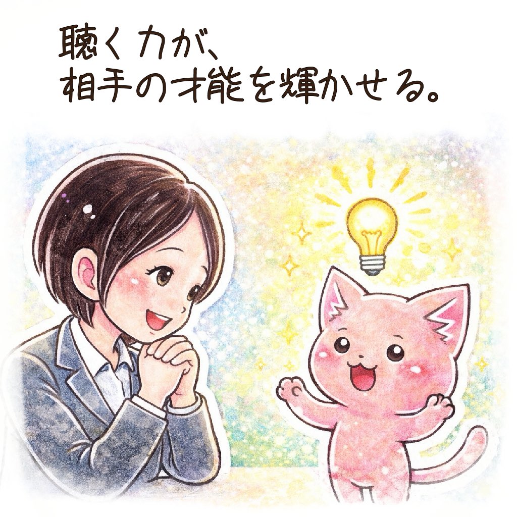 Kazuki_Seminar's tweet photo. コミュ力は“自分の武器”じゃなく“相手を輝かせる力”。
聴く力と質問力で才能を引き出せる人は、
結果的に自分のステージも上がる。

https://t.co/c9lxWhJtwt https://t.co/nsJifZii9N