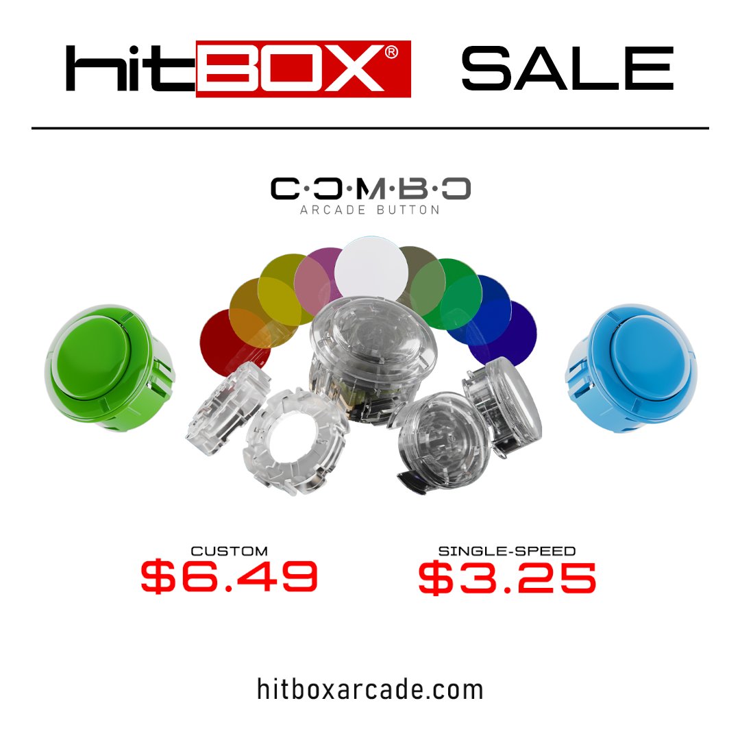 hitboxarcade's tweet photo. Our C.O.M.B.O. Buttons are still on sale - now through the rest of March!
https://t.co/hF3nXxhsbT
#COMBObutton https://t.co/0Zw6xFyNo2