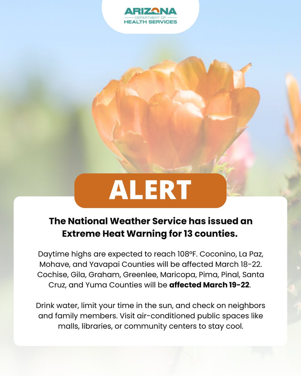 AZ Department of Health tweet media