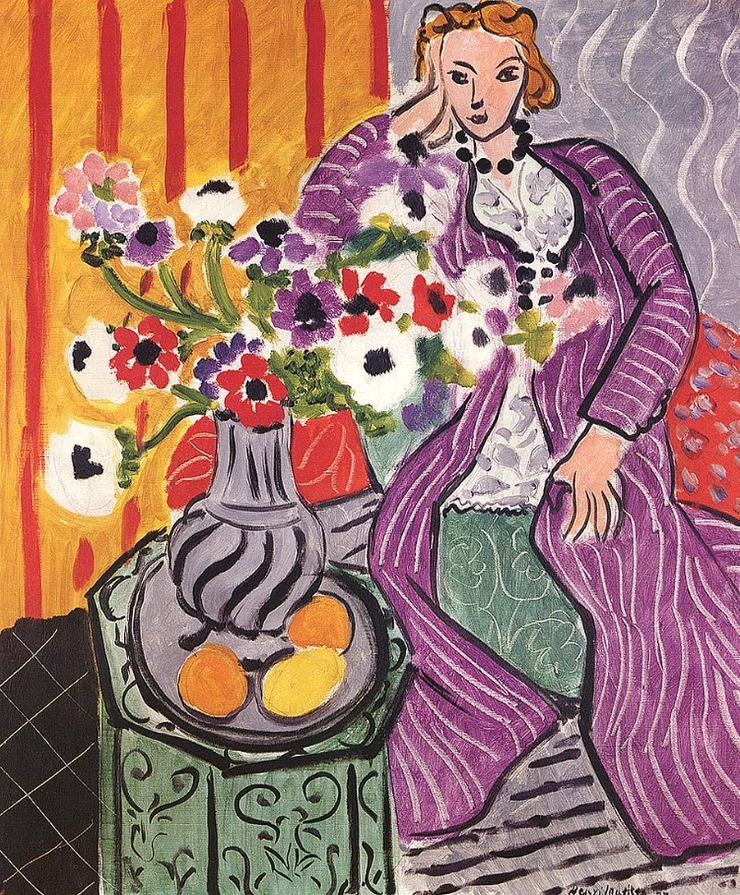 marysia_cc's tweet photo. Henri Matisse 
Robe violette et Anémones, 1937 https://t.co/e9ZLMa6Lzk