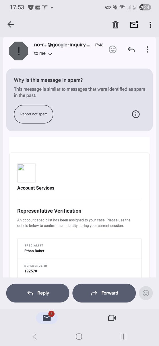 Birumanand's tweet photo. Spam alert 
It takes a second to verify. Don't fall for the trick.
Someone reached from  652 203 0000/652 271 9341 (google team) called me stating a new number is being added to my account using my DL as evidence https://t.co/R9WEncykV9