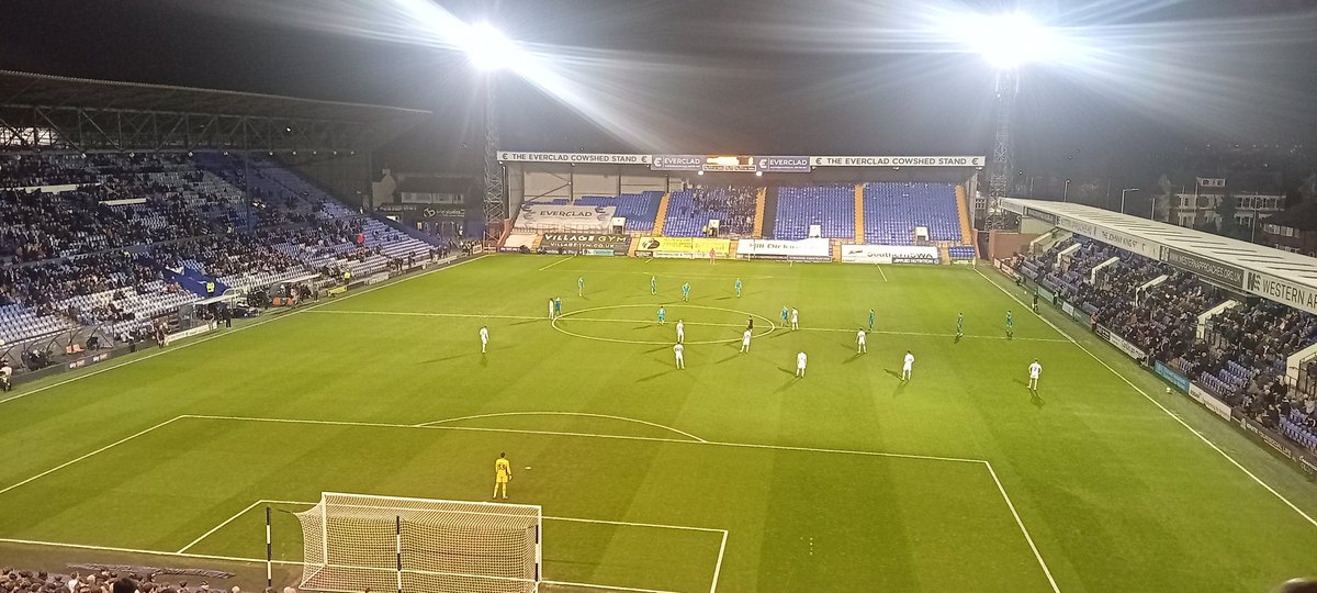 Mimray73's tweet photo. Tranmere Rovers 0-3 Harrogate Town
It was game over by the interval after a 3 goal Harrogate blitz against an abject Rovers. 
Plenty of disgruntled home fans vented their feelings throughout the match https://t.co/6nSsYO95XJ