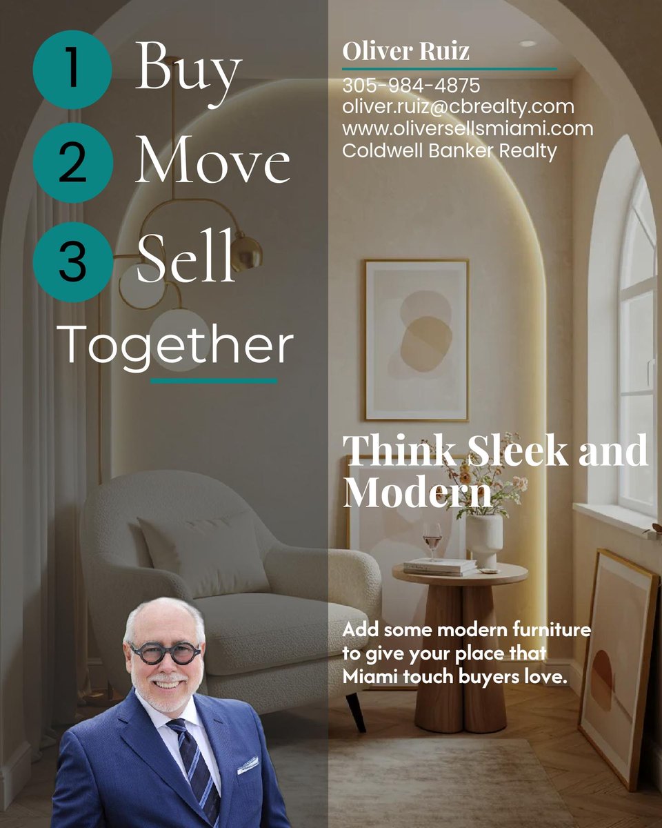 Want to sell your Miami high-rise fast? 🎯 Stage it like a pro! Create a vibe buyers can picture living in: declutter, highlight those ocean views, and use sleek furniture. It's the Miami touch that seals the deal! Need tips? Let's chat! #MiamiMarketMagic