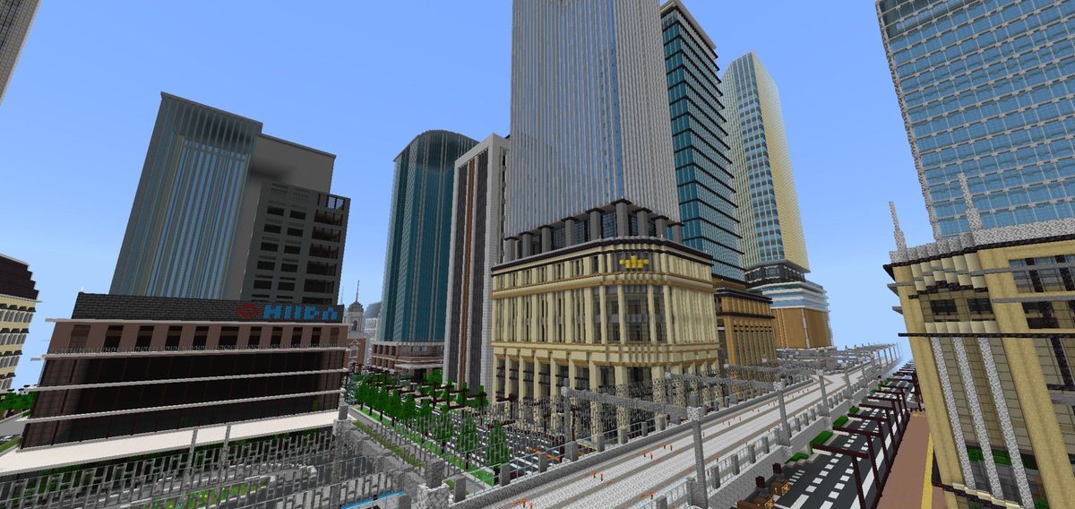 MilRuN129380's tweet photo. 市内でも屈指のビル群　現在も拡大中
【圏内9区　アルターシ地区】

#Minecraft
#マイクラ
#minecraft建築コミュ
#マイクラ建築 https://t.co/YRKOp9uHRf
