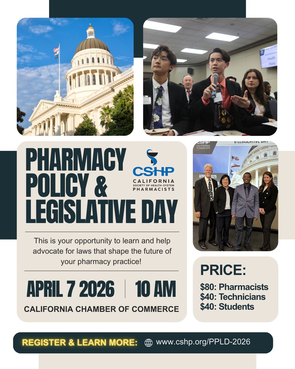 California Society of Health-System Pharmacists tweet media