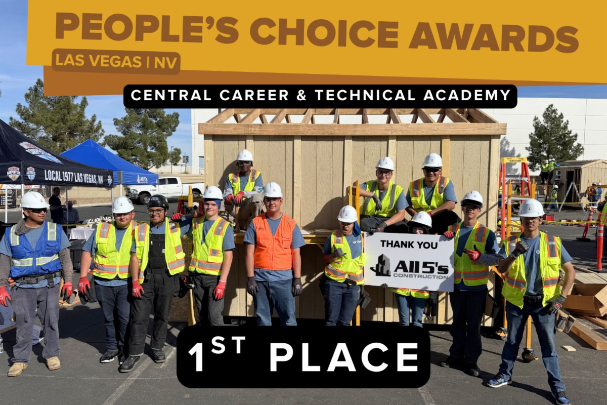 ClarkCountySch's tweet image. During #CTEMonth in February, we showcased our students' incredible work at the Las Vegas Design Build Competition. Today, we are proud to share the results! Congratulations to our winners! 

🥇Central Technical Training Academy - 1st place in the People's Choice voting