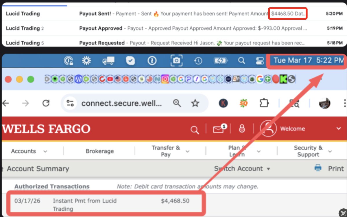 zerodayjay's tweet photo. Never gets old how fast @TradingLucid pays. Money was literally in my bank account 4 minutes after requesting (probably sooner) but I couldnt get in there fast enough to see!! #propfirm #payouts #daytrading #futurestrading #tradingstrategy #ZFGConcepts https://t.co/IllEziDaME