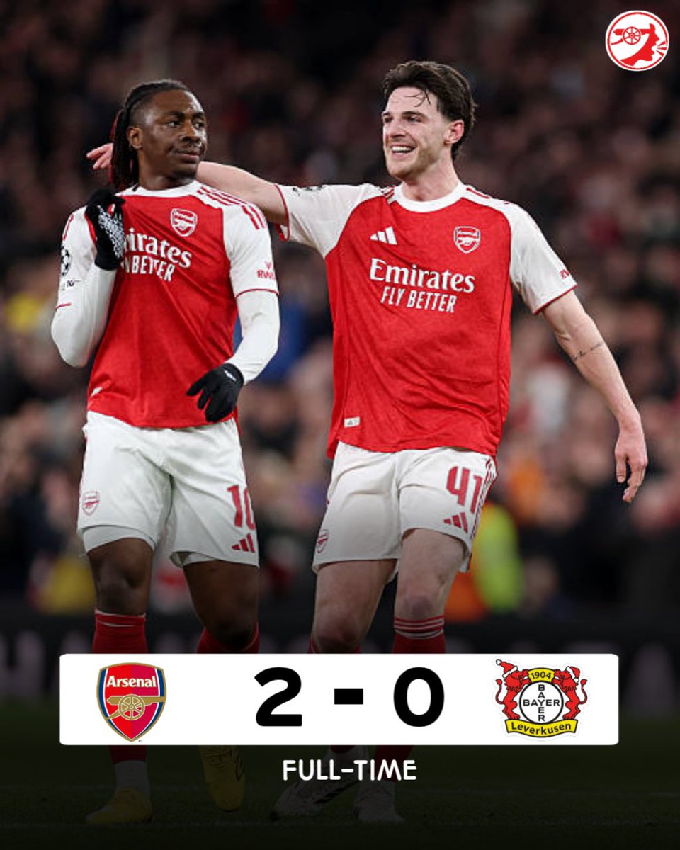 Arsenal secures a significant milestone, reaching the UEFA Champions League quarter-finals following a 3-1 aggregate win against Leverkusen.