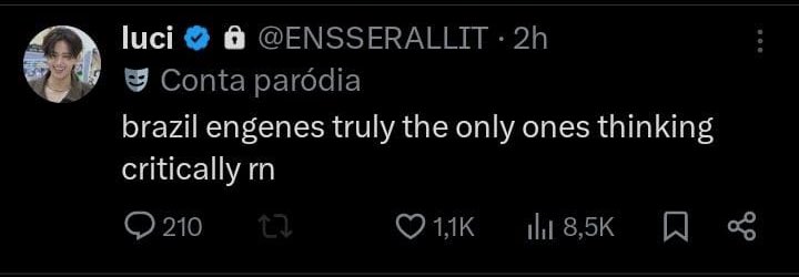 É que a gente tem 8kg de xereca e não ficamos com medo de botar o pau na mesa e medir 

RESPECT THE ARTISTS WHO BUILT YOUR EMPIRE
#LET_HEESEUNG_DO_BOTH
#RESPECT_ENHYPEN
#ENHYPEN_IS_7
#BOYCOTT_HYBE_BELIFT
