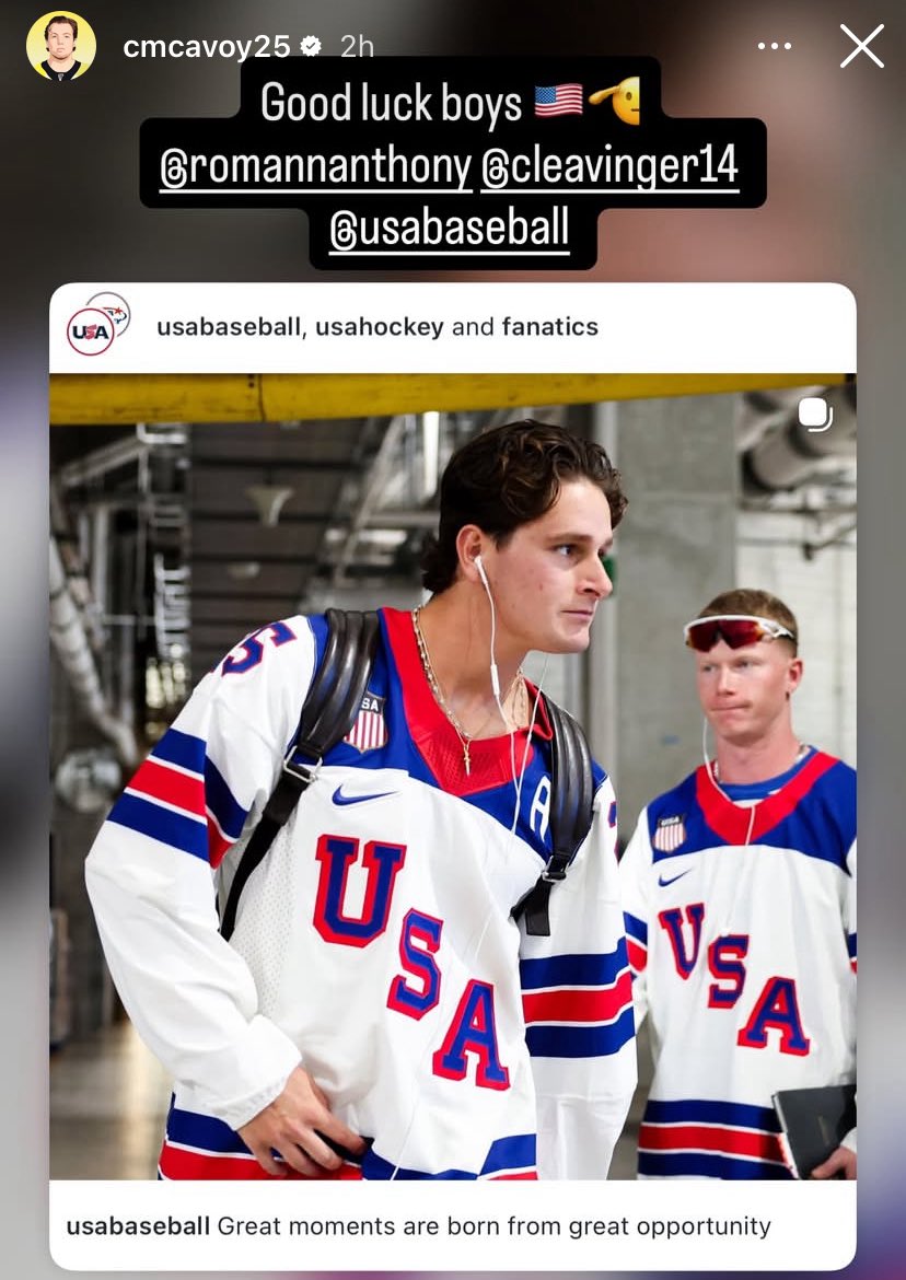 NHLBruins's tweet photo. 🇺🇸 🇺🇸 🇺🇸 https://t.co/hQRsF3n88F