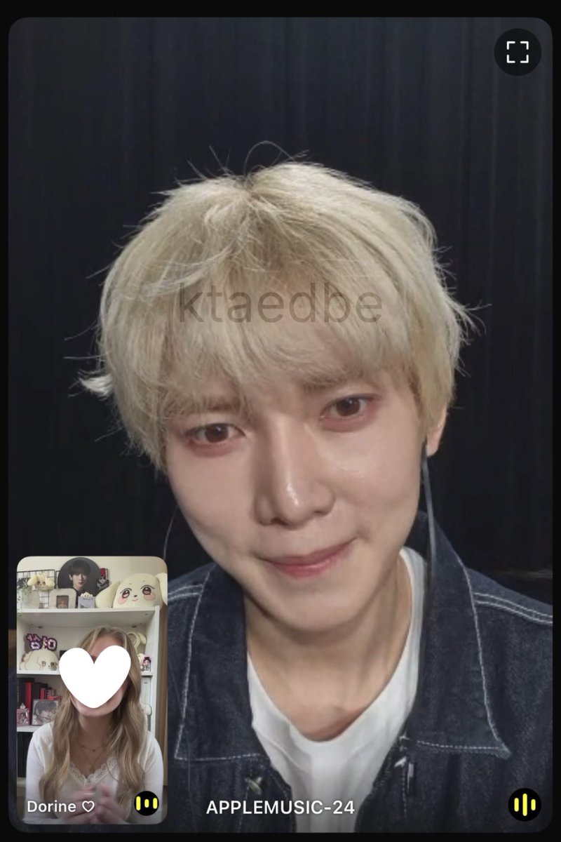 ktaedbe's tweet photo. 260317 - Apple Music videocall 🤍 https://t.co/ddmxV4zrgP