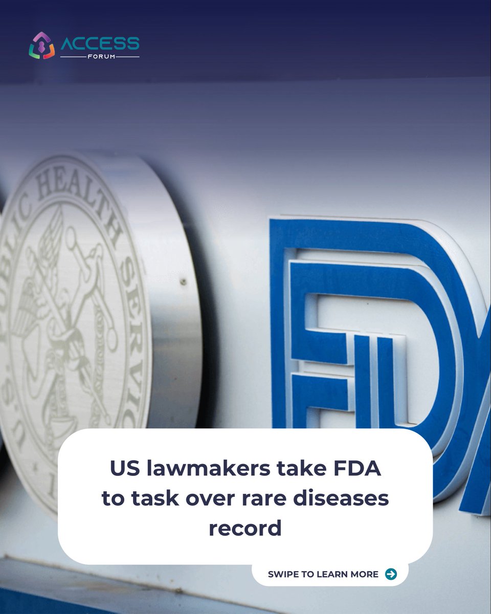 Accessforum_'s tweet photo. “US lawmakers take FDA to task over rare diseases record”

#Accessforumnews #AFnews #pharma https://t.co/Pi0mbwqF7M