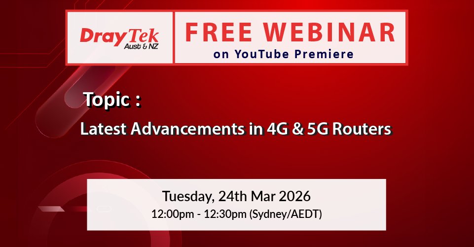 DrayTek Aust & NZ tweet media