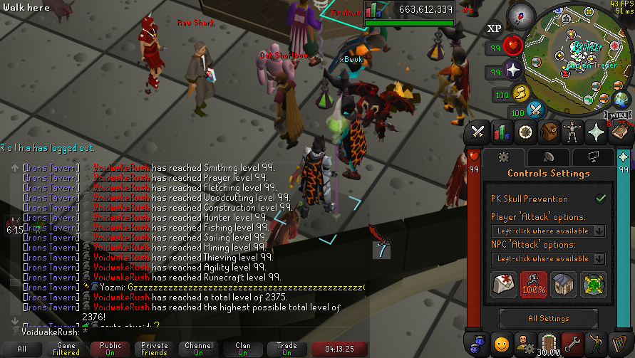 MisterPatego's tweet image. #OSRS #Maxed Ironman and remaxed gim + main acc 💪