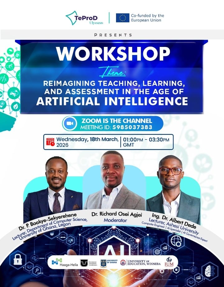 TeProD_Project's tweet photo. REIMAGINING TEACHING LEARNING AND ASSESSMENT IN THE AGE OF ARTIFICIAL INTELLINGENCE

Be part of this practical and gain hands-on insights into designing meaningful learning and assessment experiences.
https://t.co/bXajJCLVKv
Meeting ID: 598 503 7383
Passcode: 1 https://t.co/xsCCmM0jZb