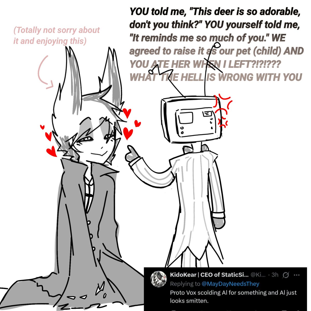 MayDayNeedsThey's tweet image. Thank you🙏Thank you🙏Thank you🙏Thank you🙏

#LostSignal i love You sm you're forever popular for me

#hazbinhotel #radiostatic #fanart #art