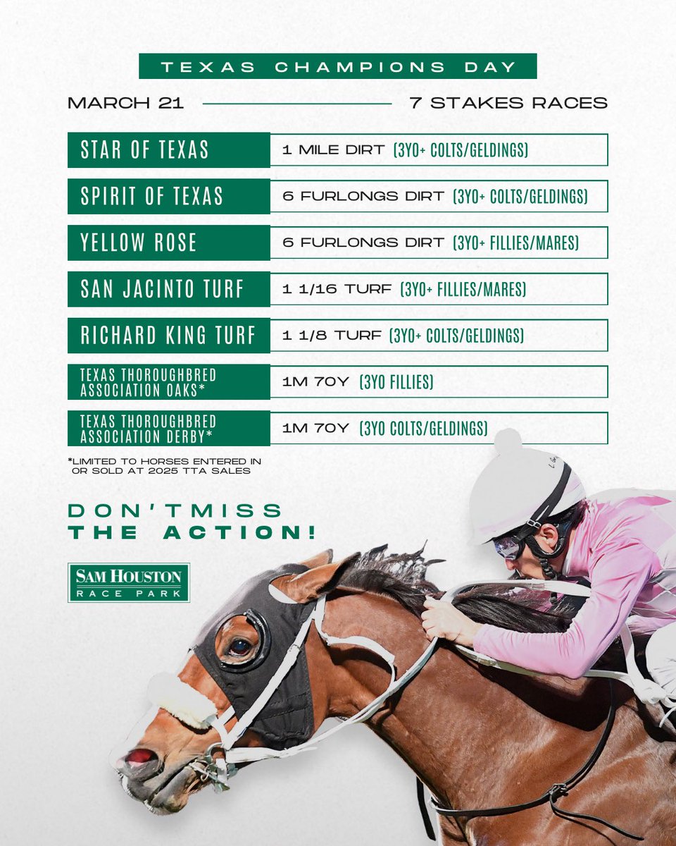 Sam Houston Race Park tweet media